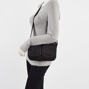 Yves Saint Laurent Black Nylon/Leather City Camera Crossbody Bag